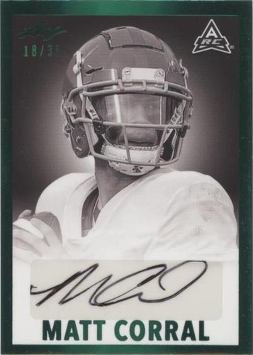 2021 Leaf Memories Matt Corral #BW-MC2