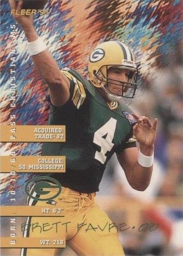 1995 Fleer Shell FACT Brett Favre #12