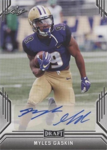 2019 Leaf Draft Myles Gaskin #BA-MG3