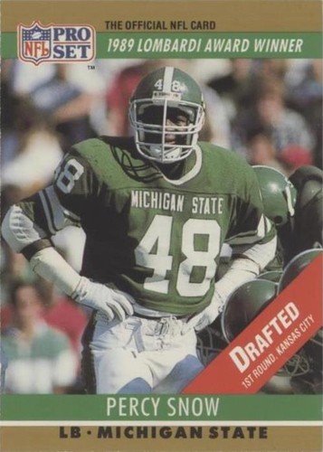 1990 Pro Set FACT Cincinnati Percy Snow #21