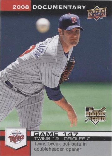 2008 Upper Deck Documentary - Nick Blackburn #4400