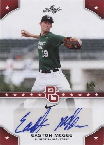 2015 Leaf Perfect Game National Showcase - Easton McGee #PG-EM1