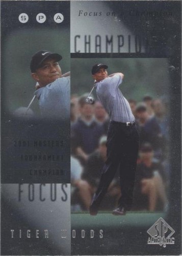 2001 SP Authentic - Tiger Woods #FC6