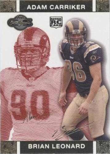 2007 Topps Co-Signers Adam Carriker Brian Leonard #62