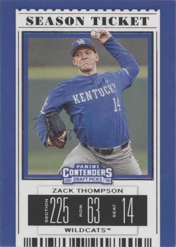 2019 Panini Contenders Draft Picks - Zack Thompson #25