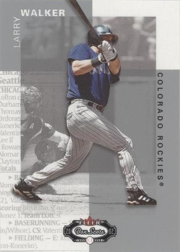 2002 Fleer Box Score - Larry Walker #9