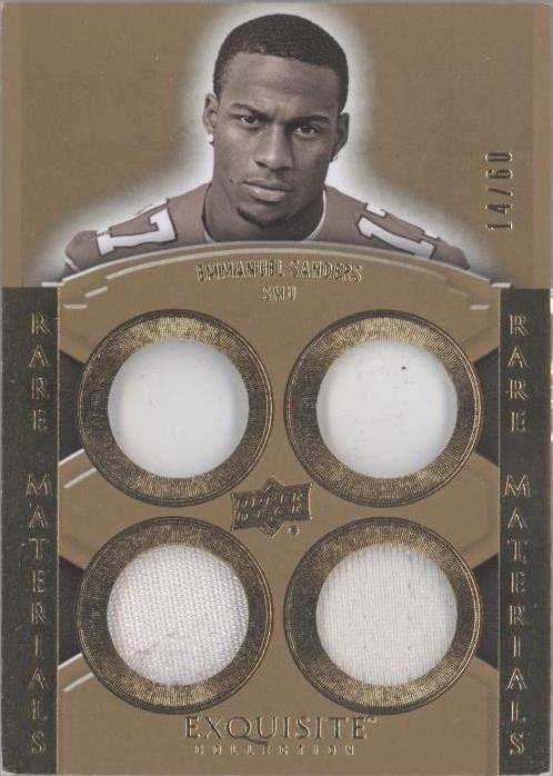 2010 Upper Deck Exquisite Collection Emmanuel Sanders #ERM-ES