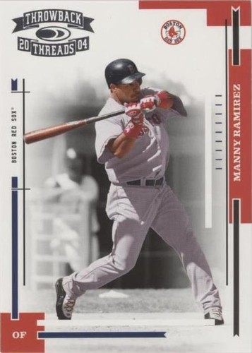 2004 Donruss Throwback Threads - Manny Ramirez #34