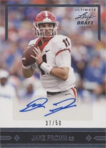2020 Leaf Ultimate Draft Jake Fromm #91-JF1