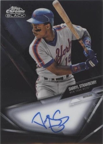 2021 Topps Chrome Black - Darryl Strawberry #CBA-DS