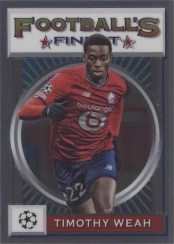 2021-22 Topps Finest Flashbacks UCL Timothy Weah #142