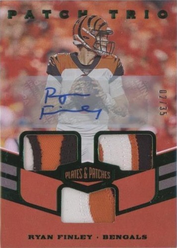 2019 Panini Plates & Patches Ryan Finley #PT-RFI