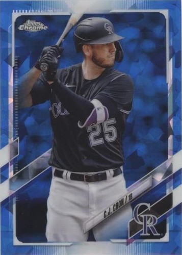2021 Topps Chrome Update Series Sapphire Edition - C.J. Cron #US195
