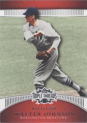 2010 Topps Triple Threads - Walter Johnson #49