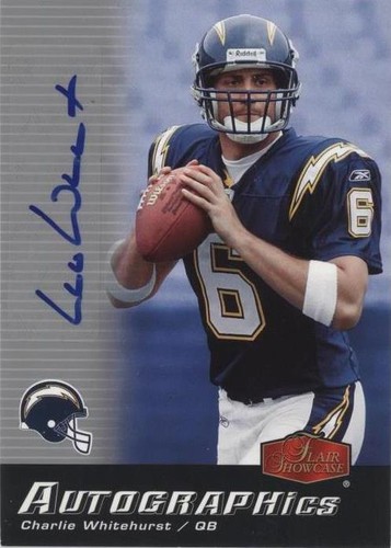 2006 Flair Showcase Charlie Whitehurst #AU-CW