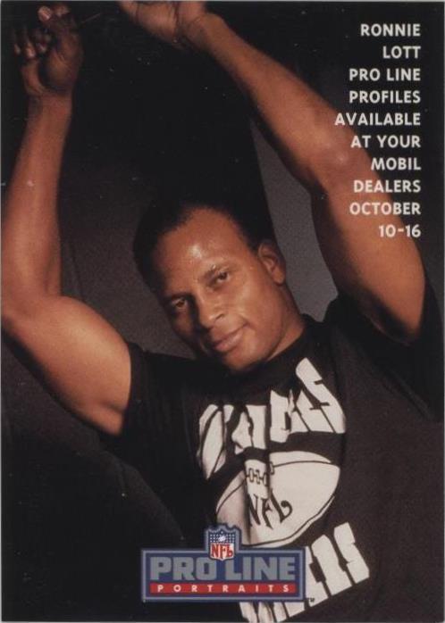 1992 Pro Line Mobil Ronnie Lott #3