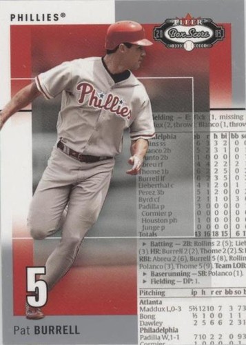 2003 Fleer Box Score - Pat Burrell #20