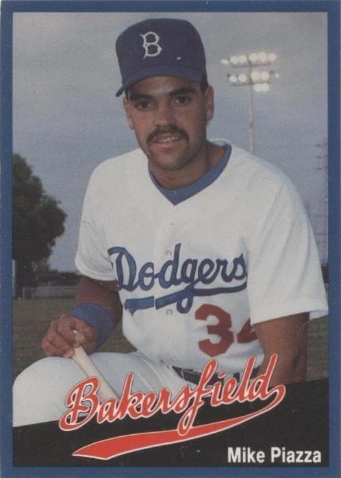 1991 Cal League Bakersfield Dodgers - Mike Piazza #7
