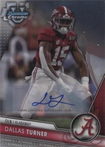 2023 Bowman University Chrome Dallas Turner #51