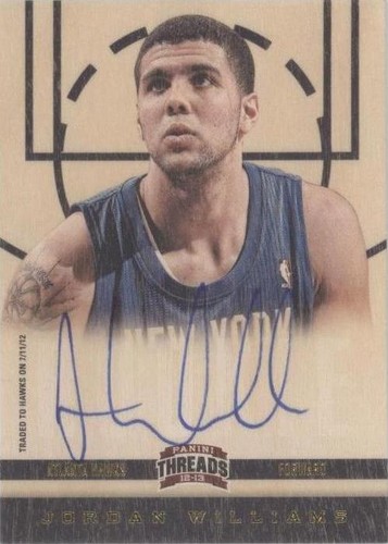 2012-13 Panini Threads - Jordan Williams #180