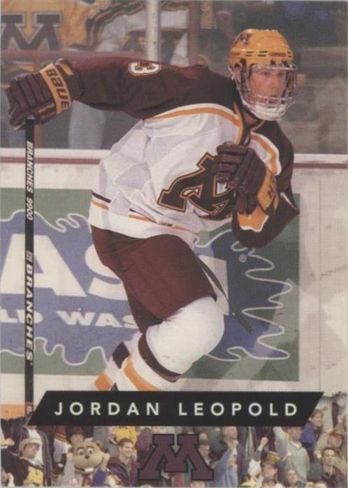 1999-00 University of Minnesota Golden Gopher WCHA - Jordan Leopold #3