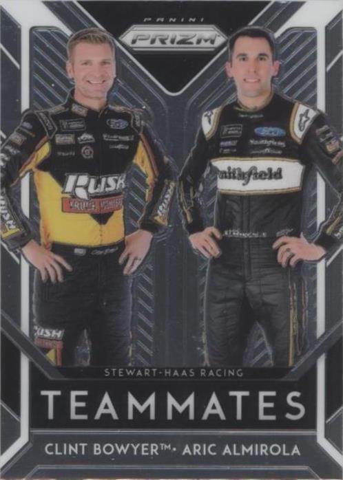 2019 Panini Prizm - Aric Almirola Clint Bowyer #T-7