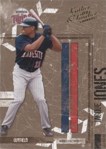 2004 Donruss Leather & Lumber - Jacque Jones #80