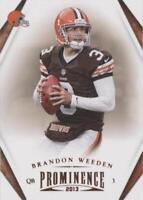 2013 Panini Prominence Brandon Weeden #23