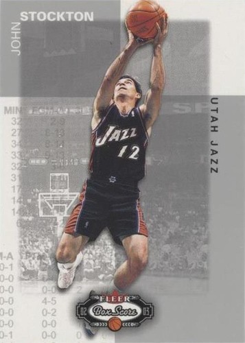 2002-03 Fleer Box Score - John Stockton #10