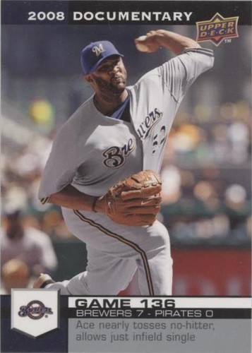 2008 Upper Deck Documentary - C.C. Sabathia #4038