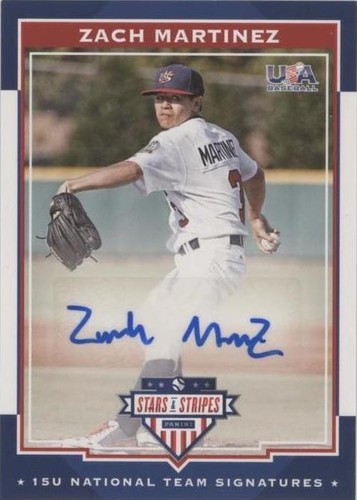 2017 Panini USA Baseball Stars & Stripes - Zach Martinez #13