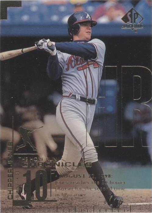 1999 SP Authentic - Chipper Jones #HR27