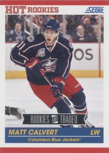 2010-11 Score Rookies & Traded - Matt Calvert #612