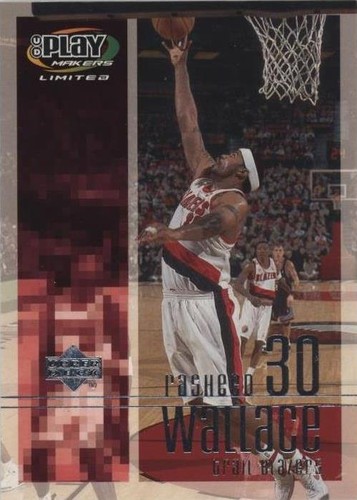 2001-02 UD Playmakers Limited - Rasheed Wallace #77