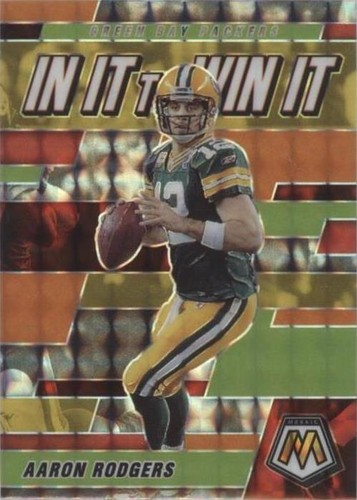 2021 Panini Mosaic Aaron Rodgers #WIN17