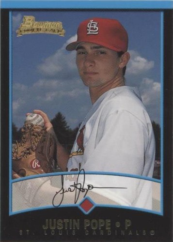 2001 Bowman Draft Picks & Prospects - Justin Pope #BDP109