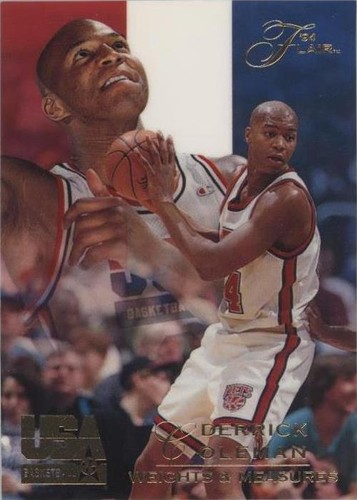 1994 Flair USA Basketball - Derrick Coleman #14