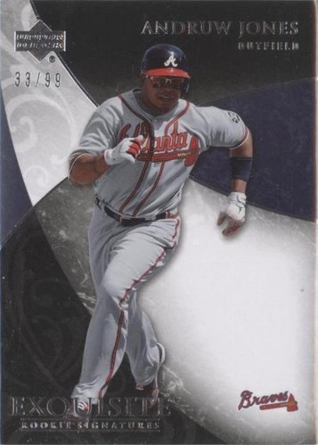 2007 Upper Deck Exquisite Rookie Signatures - Andruw Jones #65