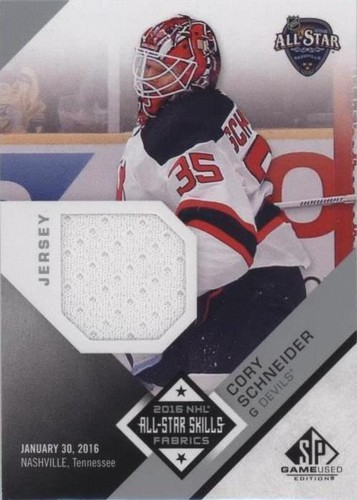 2016-17 SP Game Used - Cory Schneider #AS-CS