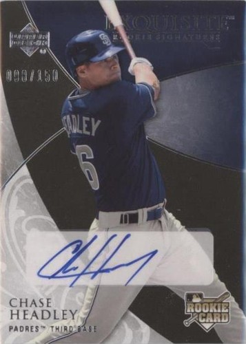 2007 Upper Deck Exquisite Rookie Signatures - Chase Headley #154