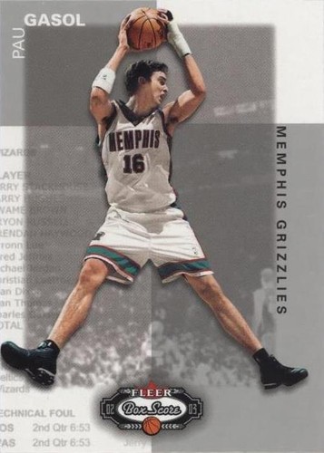 2002-03 Fleer Box Score - Pau Gasol #45