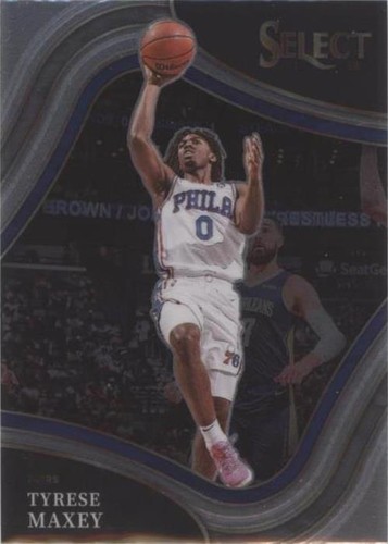 2022 Panini Select #109 Tyrese Maxey Premier Purple Die-Cut 2022 Panini Select #109 Tyrese Maxey Premier Purple Die-Cut