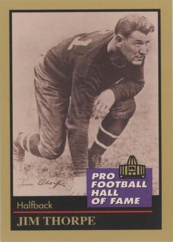 1991 Enor Pro Football Hall of Fame Jim Thorpe #137
