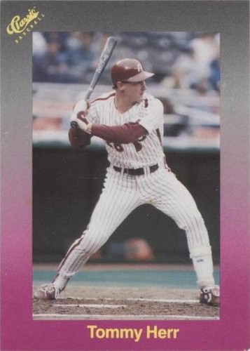 1989 Classic Update Purple Travel Edition - Tom Herr #166