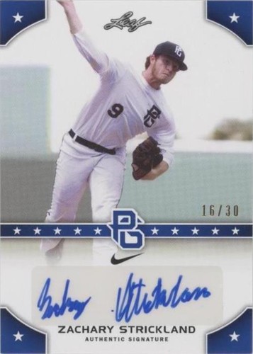 2015 Leaf Perfect Game National Showcase - Zachary Strickland #PG-ZS1