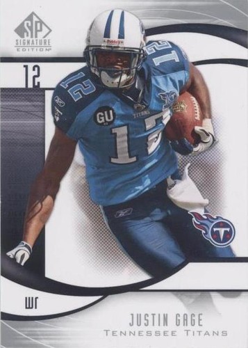 2009 SP Signature Edition Justin Gage #62