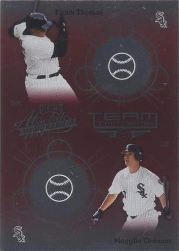 2002 Playoff Absolute Memorabilia - Frank Thomas Magglio Ordonez #TT-8
