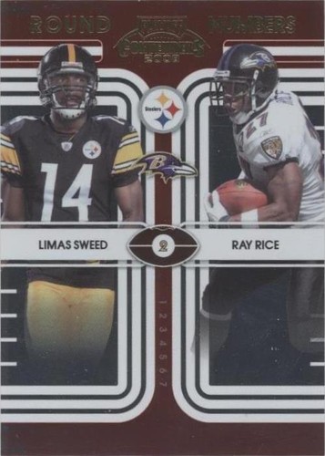2008 Playoff Contenders Limas Sweed Ray Rice #17