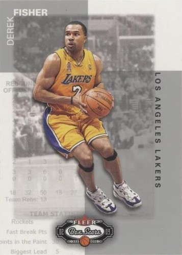 2002-03 Fleer Box Score - Derek Fisher #114