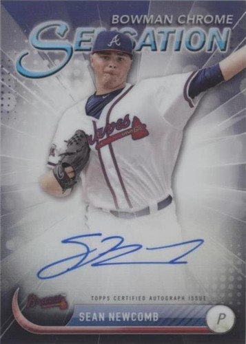 2017 Bowman Chrome - Sean Newcomb #CSA-SN